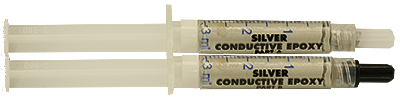 EM-Tec AG29D short working time, extreme conductive silver filled epoxy, 19g in 2 syringes